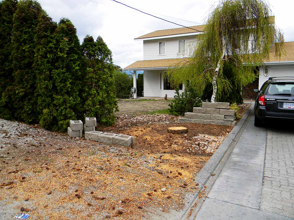 Achenbach Garden street view before the xeriscape project