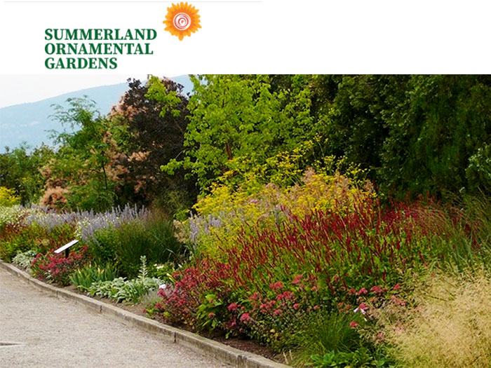Link to the Summerland Ornamental Gardens in the South Okanagan