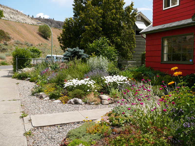 Xeriscape garden at the foot of Knox Mountain Kelowna