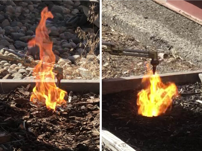 Mulch Flammability Test