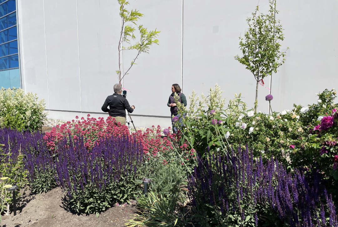 New trees being planted in OXAs UnH20 demonstration garden in Kelowna