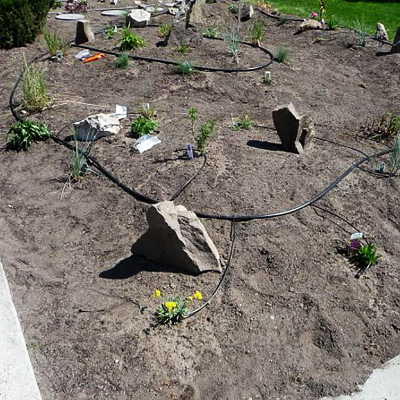 Efficient irrigation to conserve water